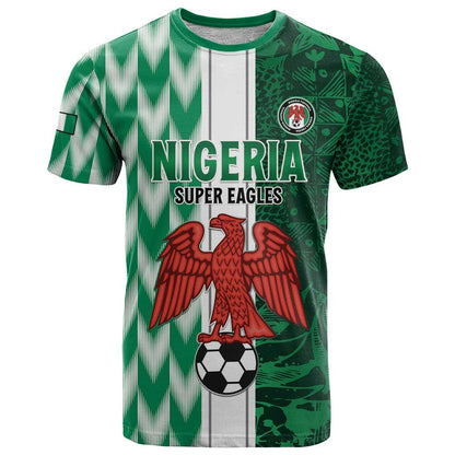 Custom Nigeria Football T-Shirt Come On Super Eagles Graphic Tee