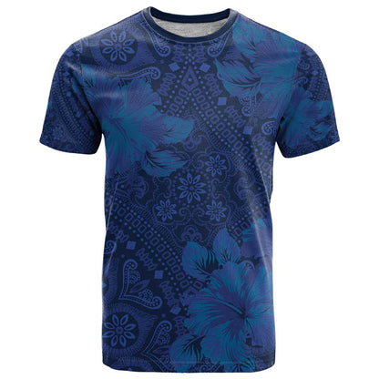 Hibiscus Mix ShweShwe African Pattern T-Shirt Graphic Tee