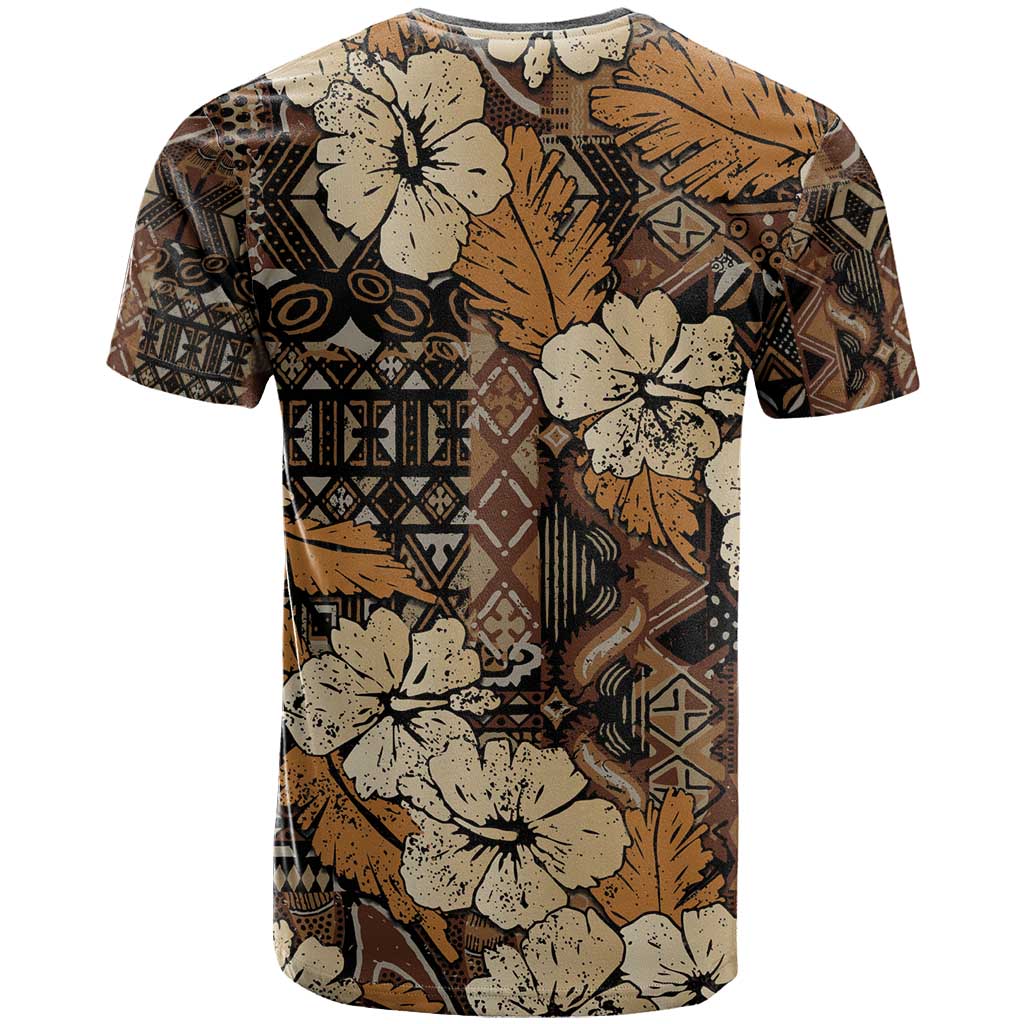 Hibiscus Mix African Pattern T-Shirt Graphic Tee