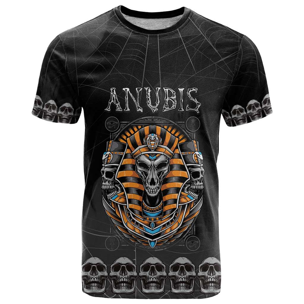 Personalized Halloween Egypt T-Shirt Skull Anubis Graphic Tee