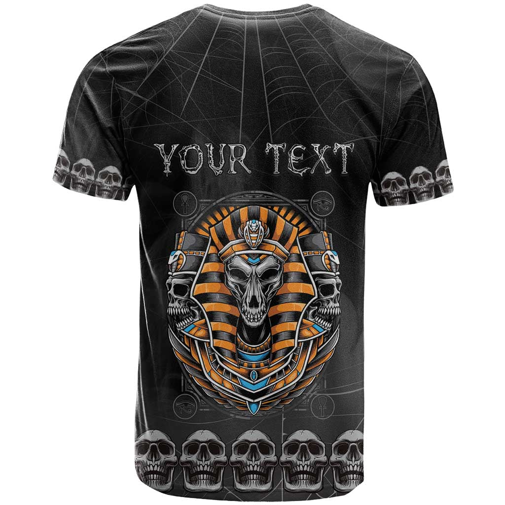 Personalized Halloween Egypt T-Shirt Skull Anubis Graphic Tee