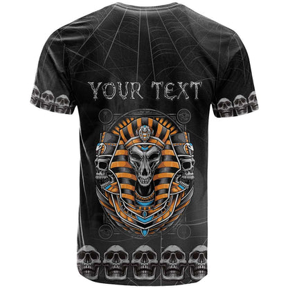 Personalized Halloween Egypt T-Shirt Skull Anubis Graphic Tee