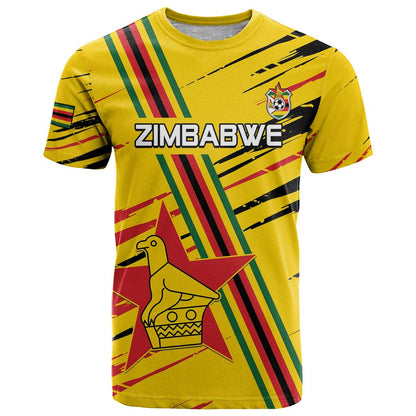 Custom Zimbabwe Football T-Shirt Go Warriors Graphic Tee