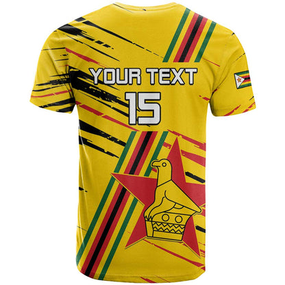 Custom Zimbabwe Football T-Shirt Go Warriors Graphic Tee