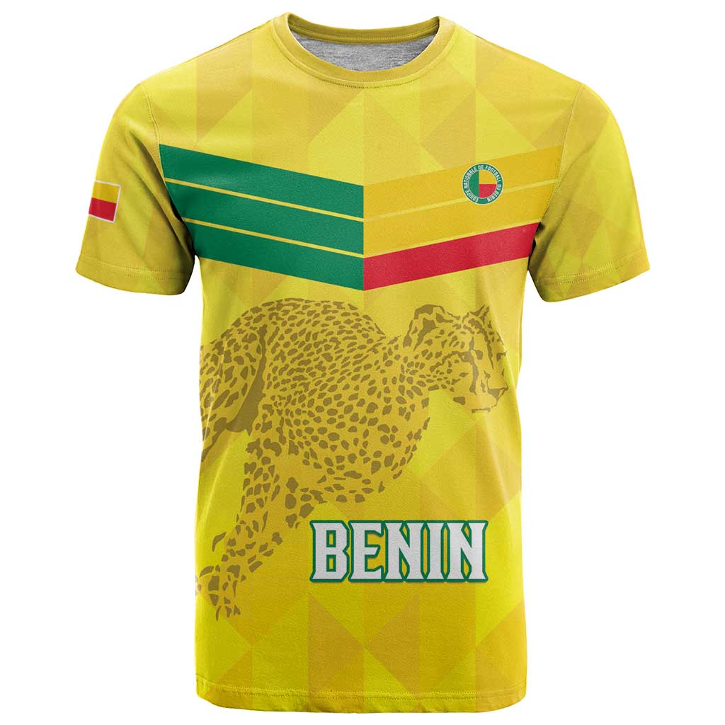 Custom Benin Football T-Shirt Go Cheetahs Graphic Tee