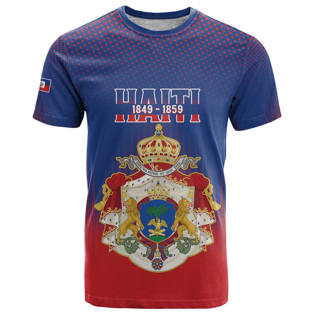 Personalized Second Empire of Haiti 1849-1859 T-Shirt Imperial Coat Of Arms Flag Style Graphic Tee