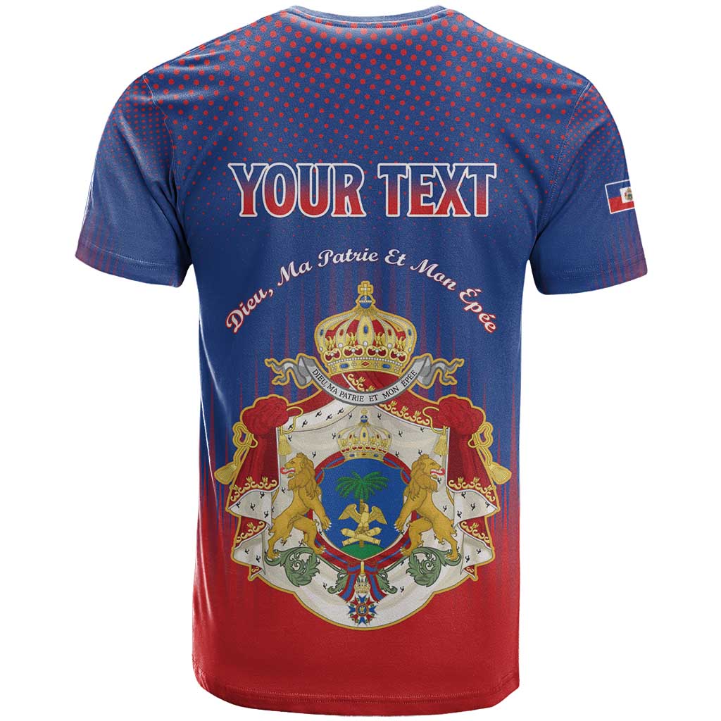 Personalized Second Empire of Haiti 1849-1859 T-Shirt Imperial Coat Of Arms Flag Style Graphic Tee