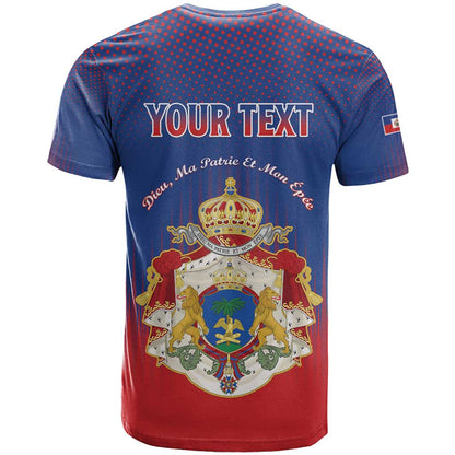 Personalized Second Empire of Haiti 1849-1859 T-Shirt Imperial Coat Of Arms Flag Style Graphic Tee