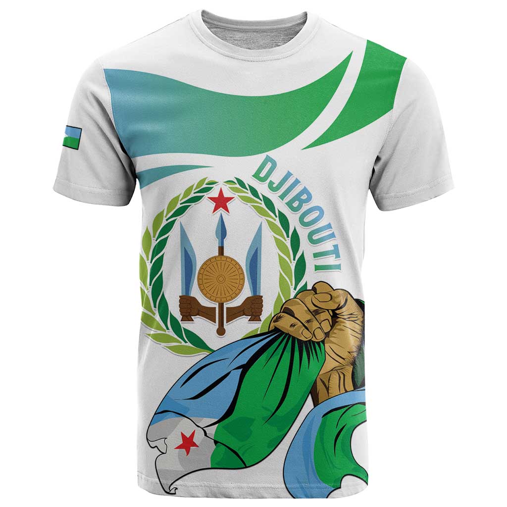 Personalized Djibouti Independence Day T-Shirt Midnimo Sinnaan Nabad Graphic Tee