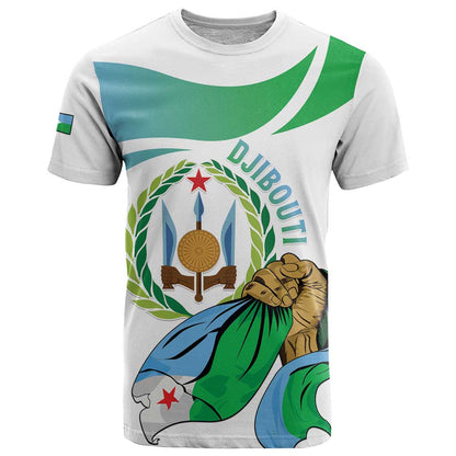 Personalized Djibouti Independence Day T-Shirt Midnimo Sinnaan Nabad Graphic Tee