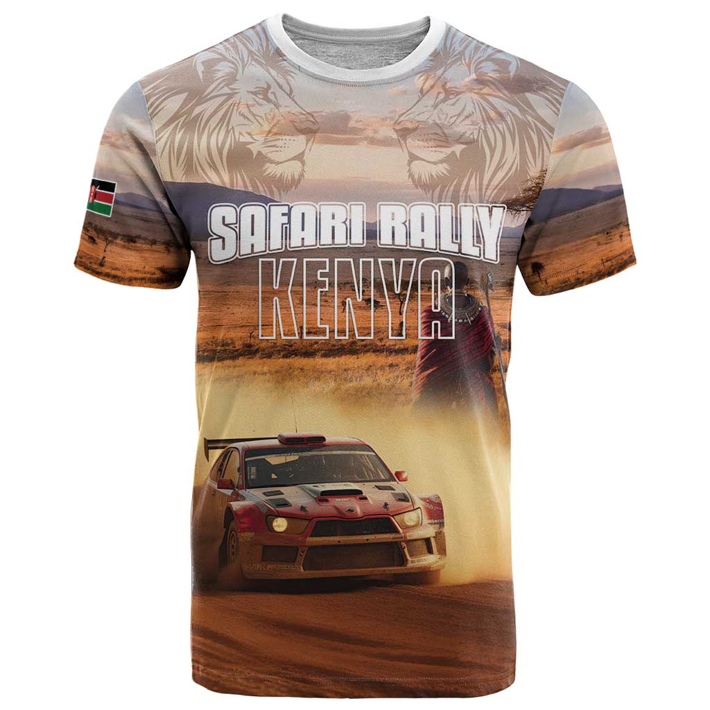 Personalized Kenya Rally T-Shirt Road To Champions Graphic Tee