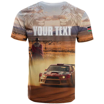 Personalized Kenya Rally T-Shirt Road To Champions Graphic Tee