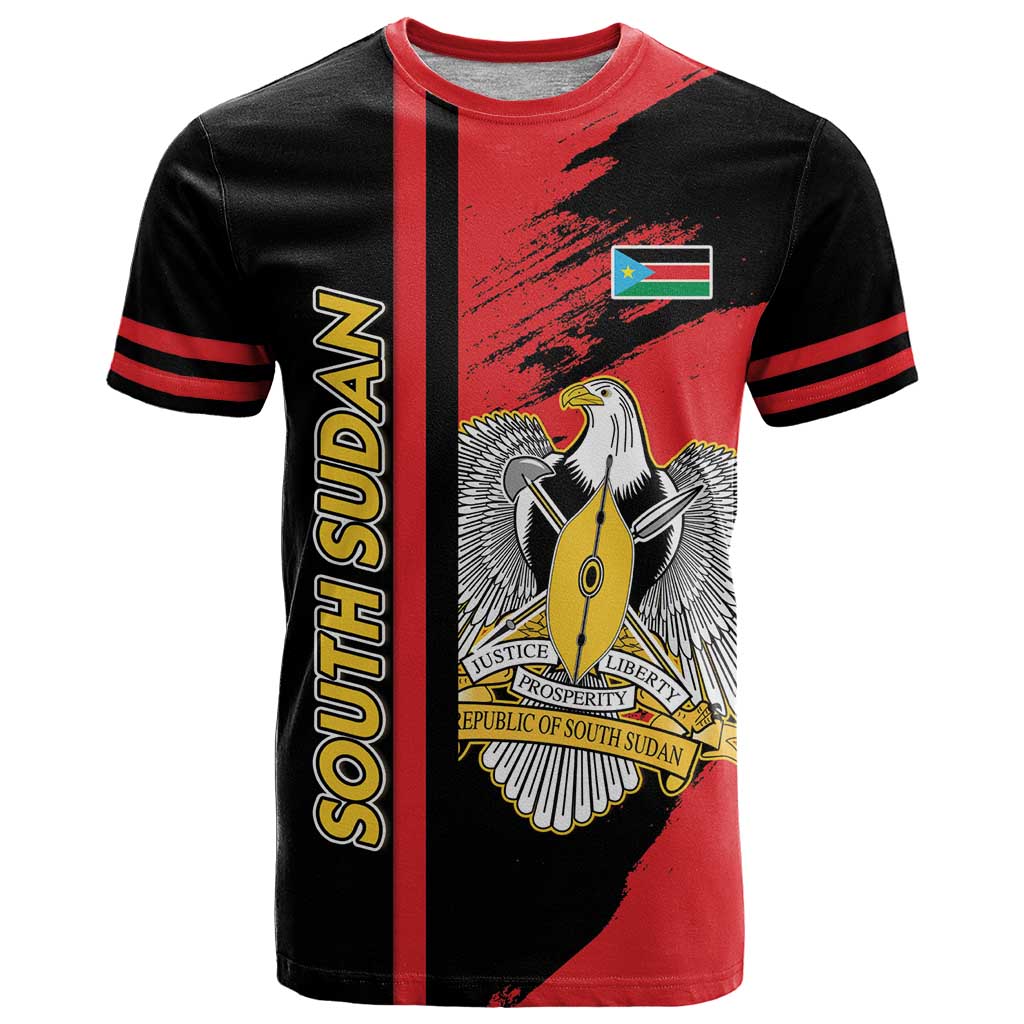 Personalized South Sudan T-Shirt Coat Of Arms - Sporty Style Graphic Tee