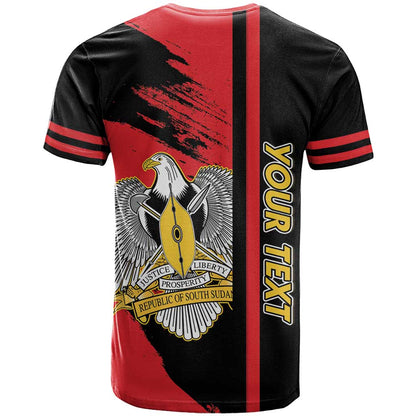 Personalized South Sudan T-Shirt Coat Of Arms - Sporty Style Graphic Tee