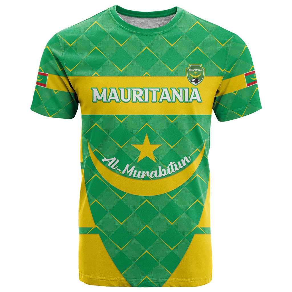 Custom Mauritania Beach Soccer 2025 T-Shirt Go Al-Murabitun Go Graphic Tee