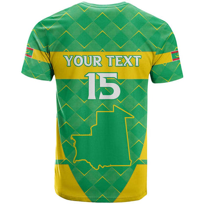 Custom Mauritania Beach Soccer 2025 T-Shirt Go Al-Murabitun Go Graphic Tee
