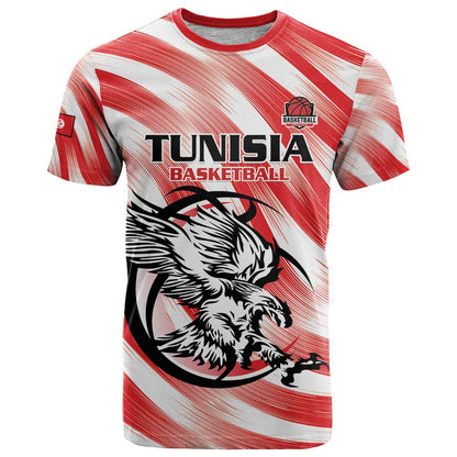 Custom Tunisia Basketball T-Shirt Go Eagles of Carthage Graphic Tee