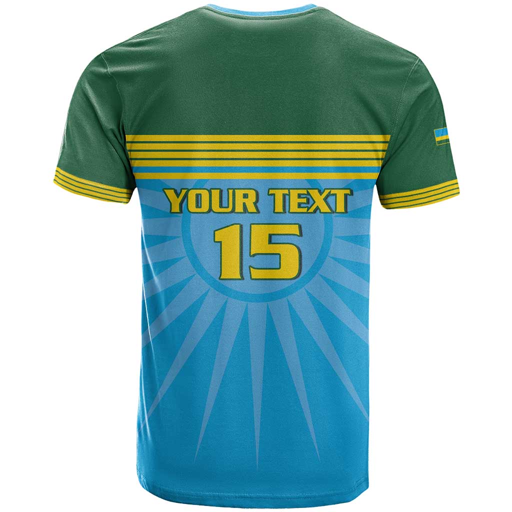 Custom Rwanda Basketball T-Shirt Go Champions Graphic Tee