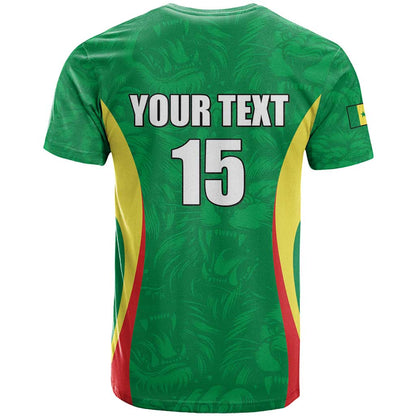 Custom Senegal Basketball T-Shirt Go Champions Lions Graphic Tee