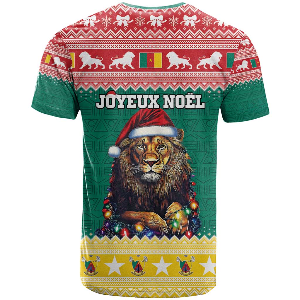 Cameroon Christmas T-Shirt Lion Santa Joyeux Noel Graphic Tee