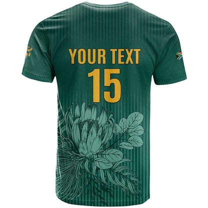 Custom South Africa Cricket T-Shirt Road To Champions Graphic Tee
