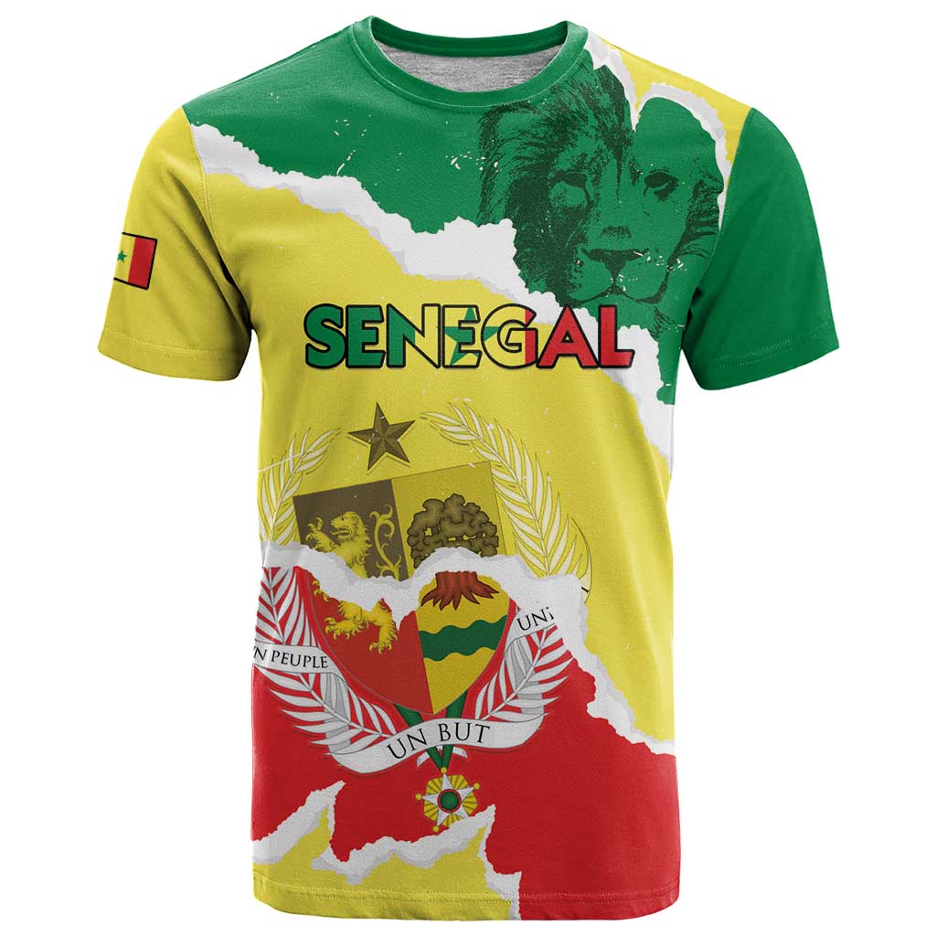 Custom Senegal Beach Soccer 2025 T-Shirt Allez Lions de la Teranga Graphic Tee