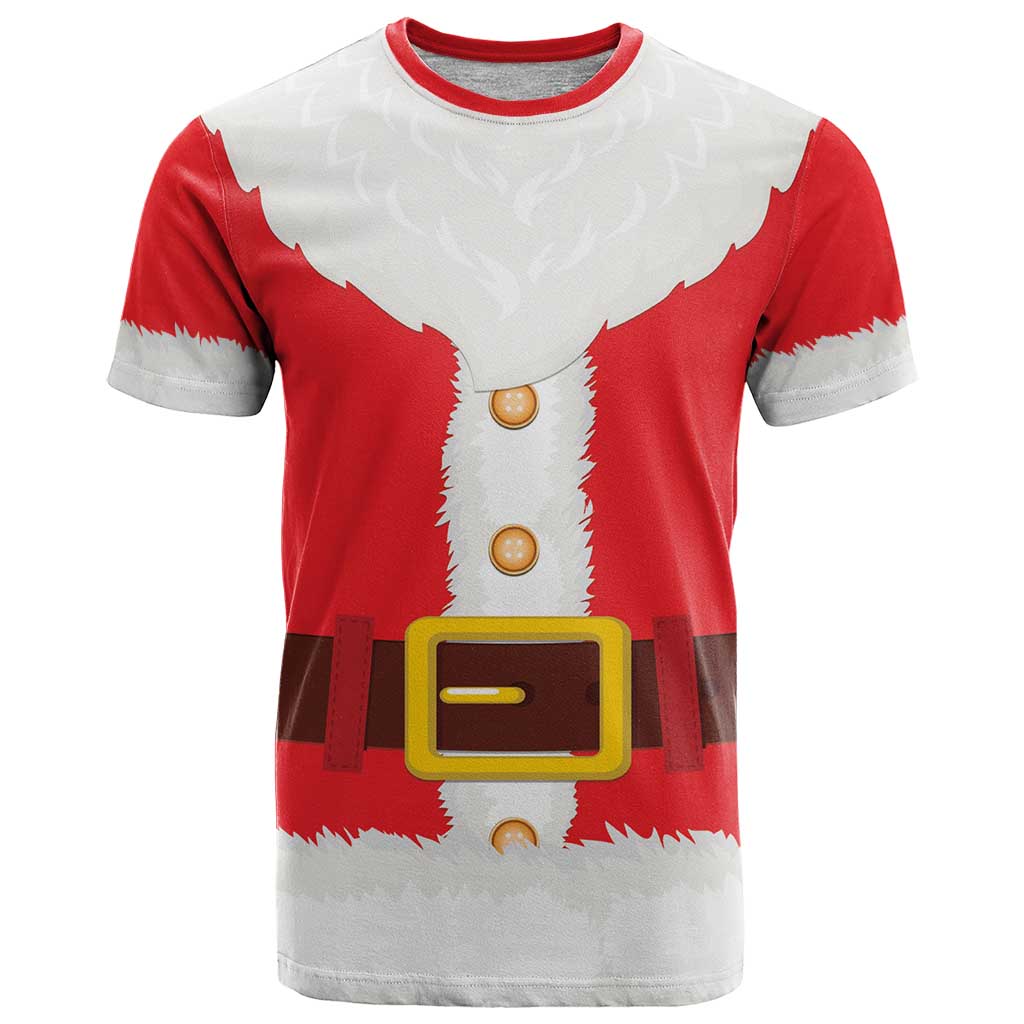 Santa Claus Costume T-Shirt Christmas Holiday Cosplay Graphic Tee