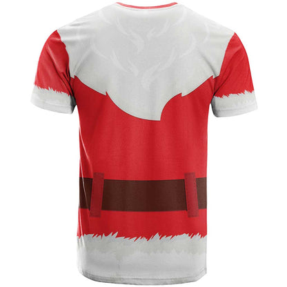 Santa Claus Costume T-Shirt Christmas Holiday Cosplay Graphic Tee