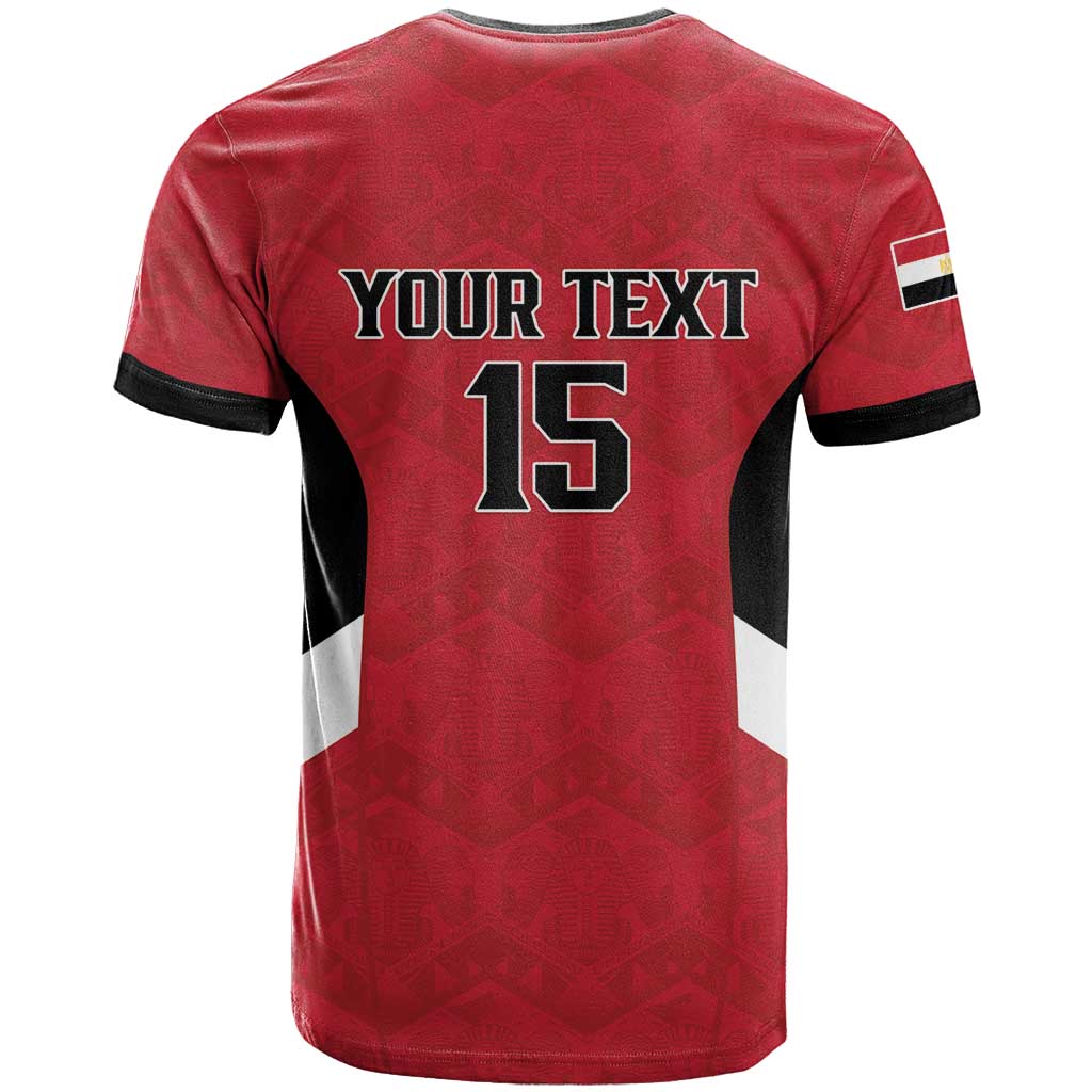 Custom Egypt Football T-Shirt Pharaohs Road To The World 2026 Graphic Tee