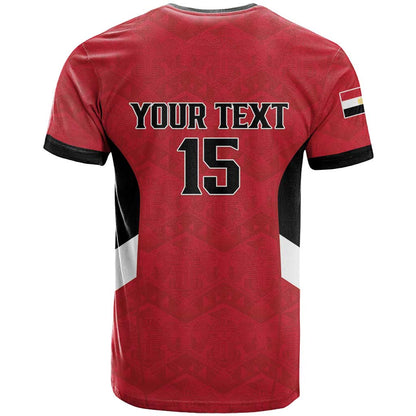 Custom Egypt Football T-Shirt Pharaohs Road To The World 2026 Graphic Tee