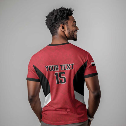 Custom Egypt Football T-Shirt Pharaohs Road To The World 2026 Graphic Tee