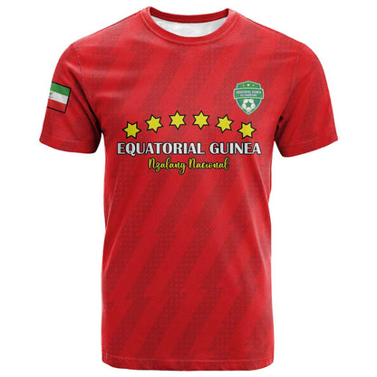 Custom Equatorial Guinea Football T-Shirt Go Nzalang Nacional Go Graphic Tee
