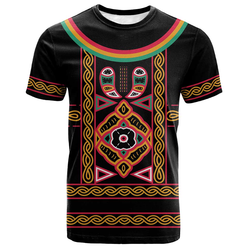 Cameroon Bamenda T-Shirt Toghu Traditional Pattern Graphic Tee