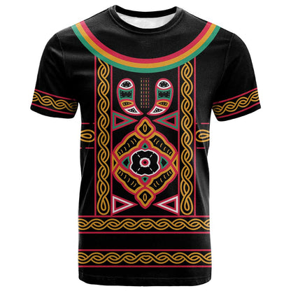 Cameroon Bamenda T-Shirt Toghu Traditional Pattern Graphic Tee