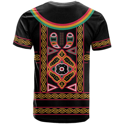 Cameroon Bamenda T-Shirt Toghu Traditional Pattern Graphic Tee