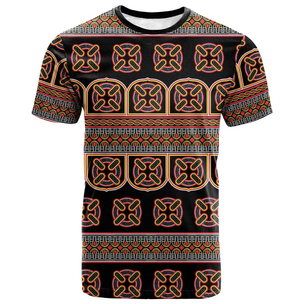 Bamenda Toghu T-Shirt Cameroon Traditional Pattern Graphic Tee