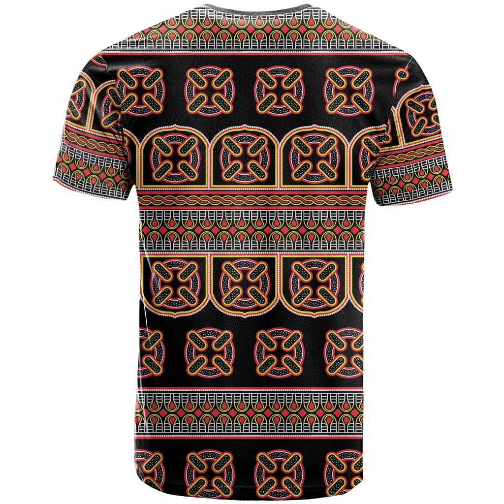 Bamenda Toghu T-Shirt Cameroon Traditional Pattern Graphic Tee