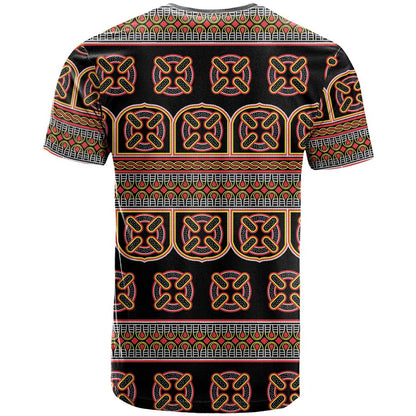 Bamenda Toghu T-Shirt Cameroon Traditional Pattern Graphic Tee