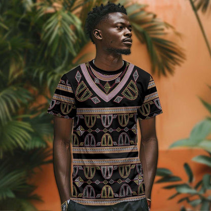 Cameroon T-Shirt Toghu Pattern Heritage Graphic Tee