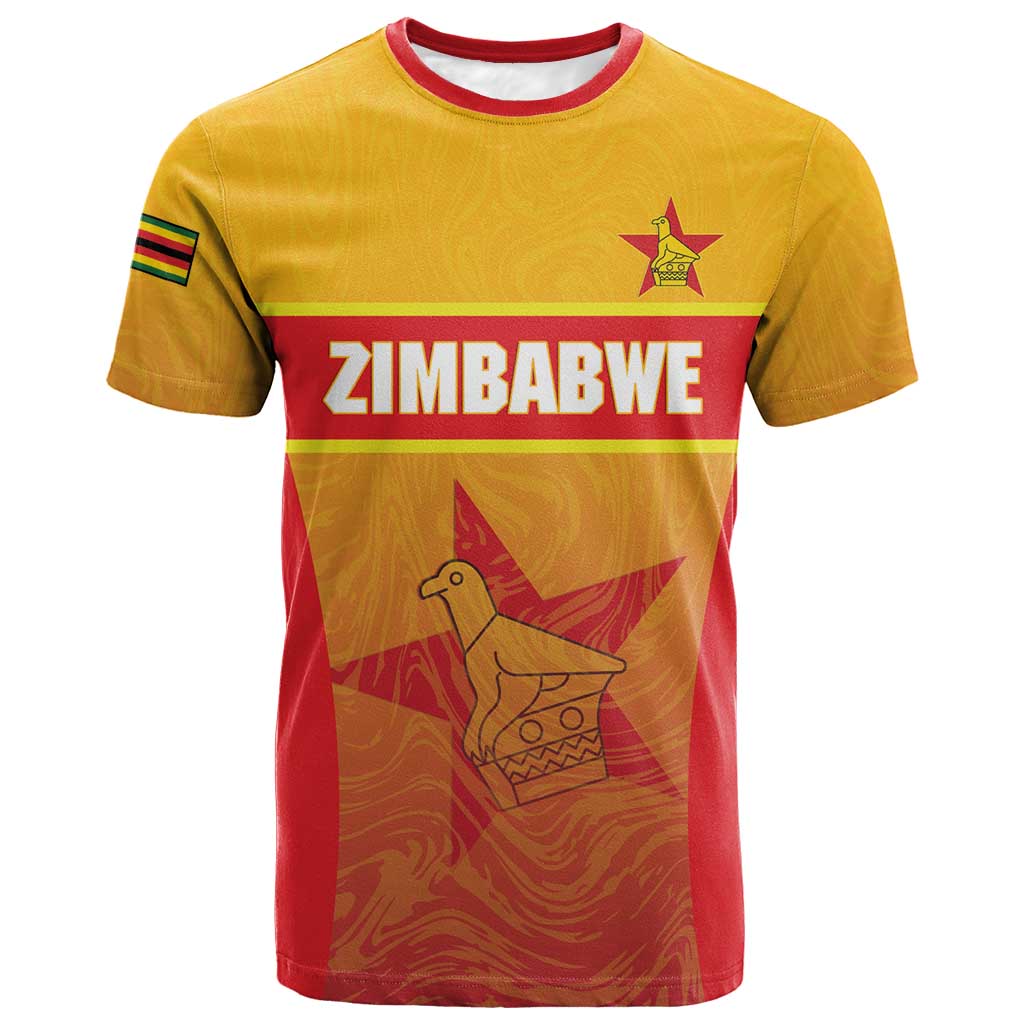 Zimbabwe Cricket Custom T-Shirt Come On Chevrons Graphic Tee