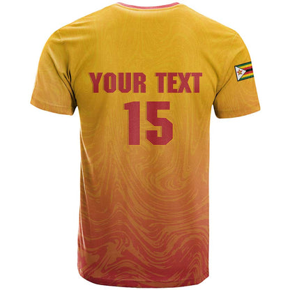 Zimbabwe Cricket Custom T-Shirt Come On Chevrons Graphic Tee