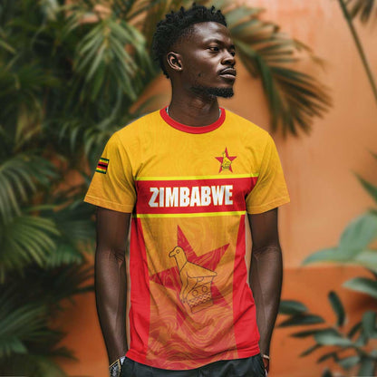 Zimbabwe Cricket Custom T-Shirt Come On Chevrons Graphic Tee