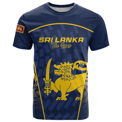 Custom Sri Lanka Cricket T-Shirt Go Champions Lions Graphic Tee