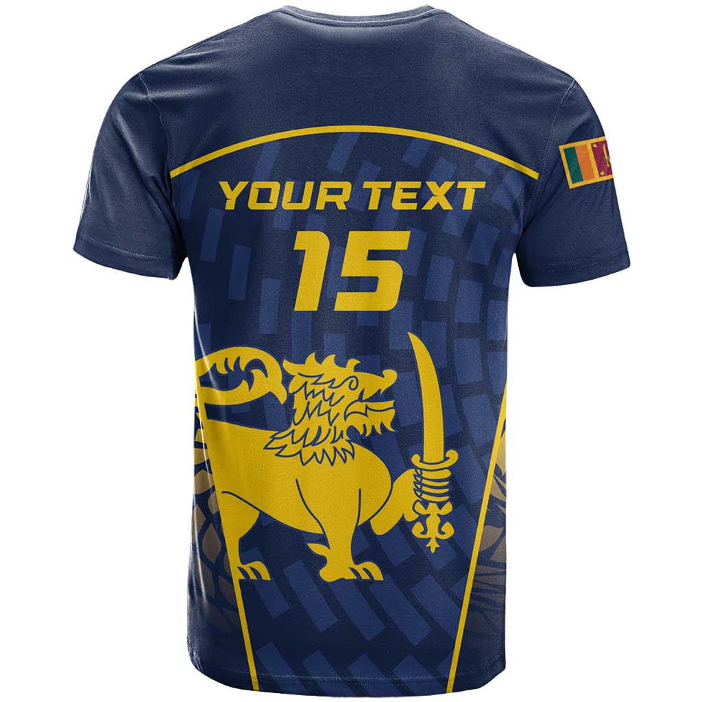 Custom Sri Lanka Cricket T-Shirt Go Champions Lions Graphic Tee