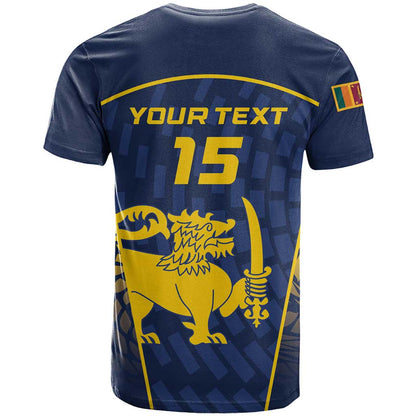Custom Sri Lanka Cricket T-Shirt Go Champions Lions Graphic Tee