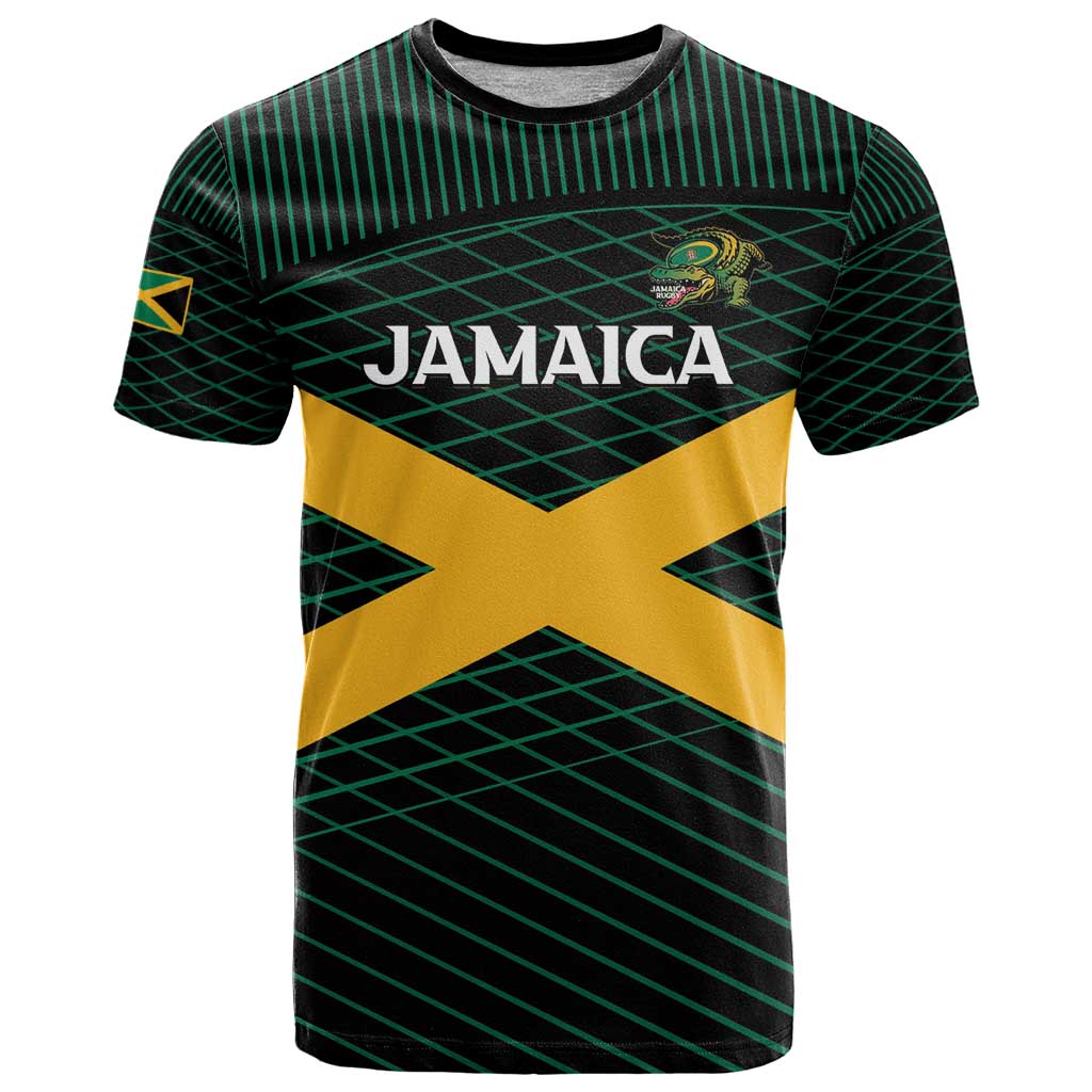 Jamaica Rugby Custom T-Shirt Go Jamaica Crocs Go Graphic Tee
