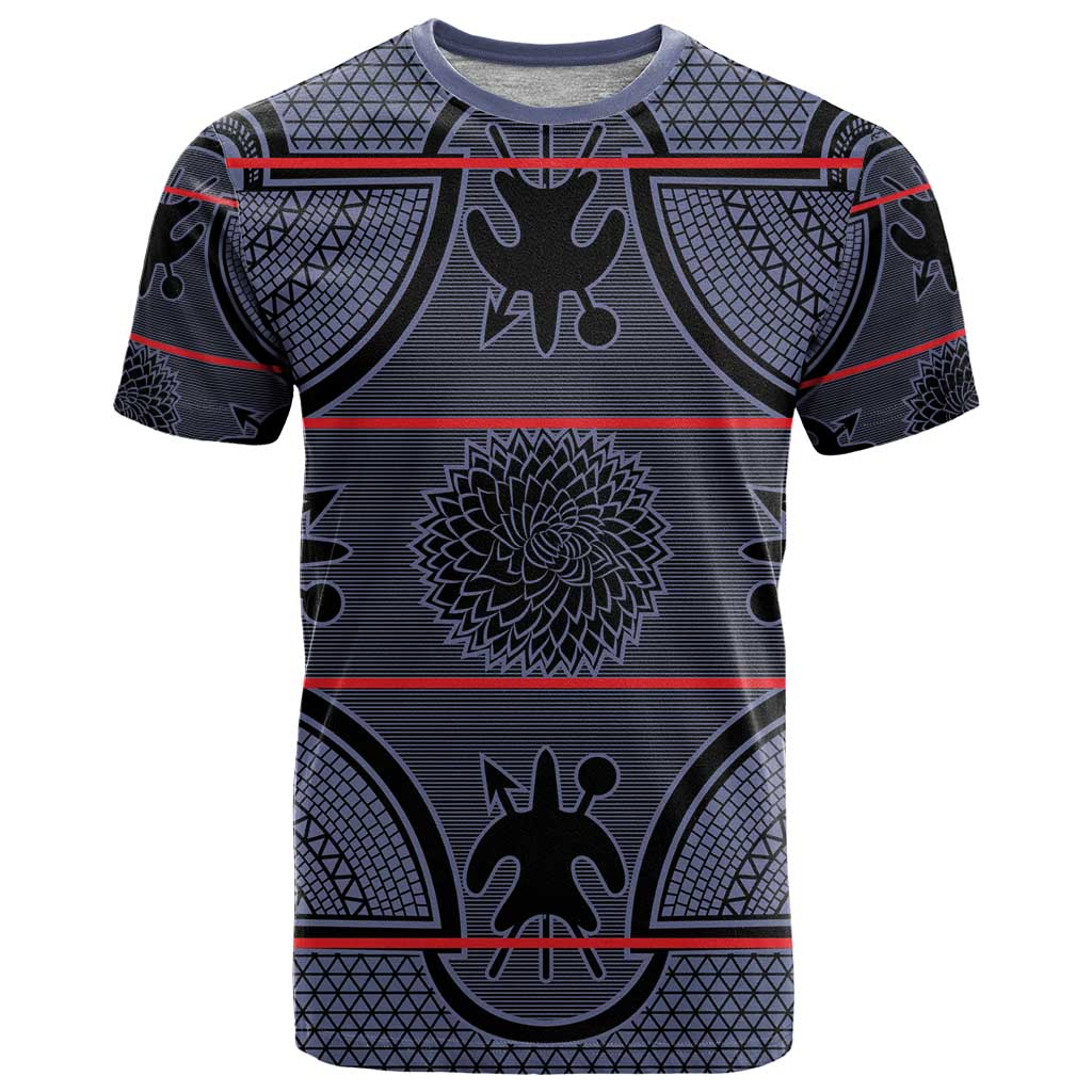Lesotho Seanamarena T-Shirt Basotho Traditional Blanket Style - Serenity Graphic Tee