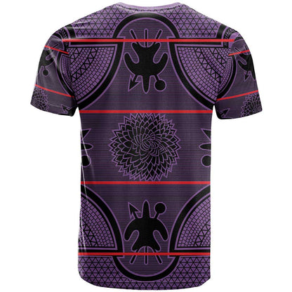 Lesotho Seanamarena T-Shirt Basotho Traditional Blanket Style - Violet Graphic Tee
