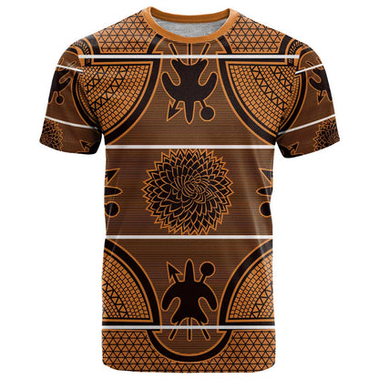 Lesotho Seanamarena T-Shirt Basotho Traditional Blanket Style - Orange Graphic Tee