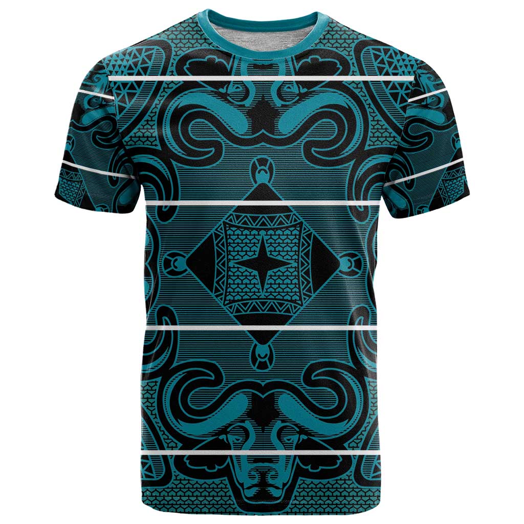 Lesotho Seanamarena - Motlatsi T-Shirt Basotho Traditional Blanket Style - Lesotho Breeze Graphic Tee